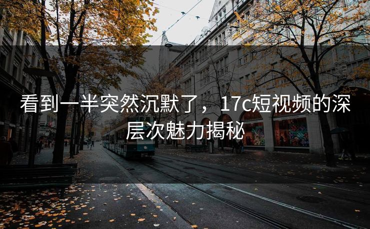 看到一半突然沉默了，17c短视频的深层次魅力揭秘