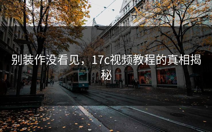 别装作没看见,17c视频教程的真相揭秘 别装作没看见,17c视频教程的真相揭秘