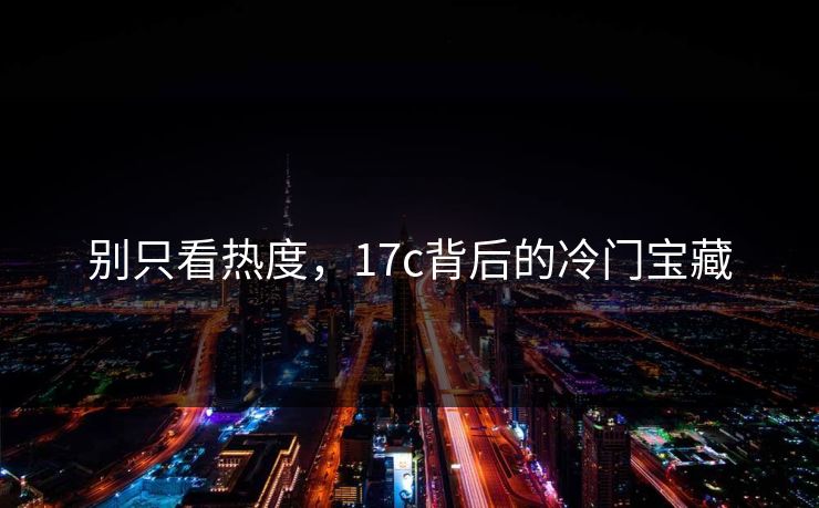别只看热度,17c背后的冷门宝藏 别只看热度,17c背后的冷门宝藏